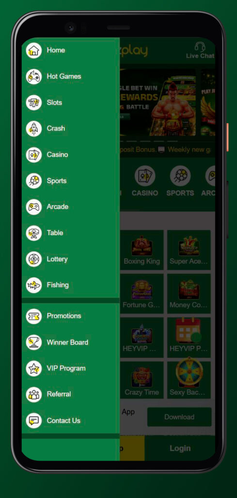 menu darazplay
